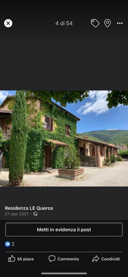 Villa Residenza Le Querce Bilocale Fossato di Vico Exterior foto